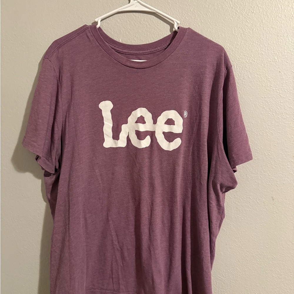 Lee Lavender Tee with White Logo